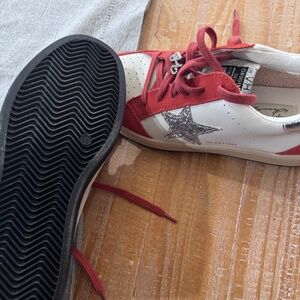 Red and Glitter Vintage Havana Shoes